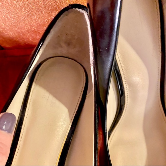 Coach black patent leather platform pumps, size 8B - Picture 5 of 10